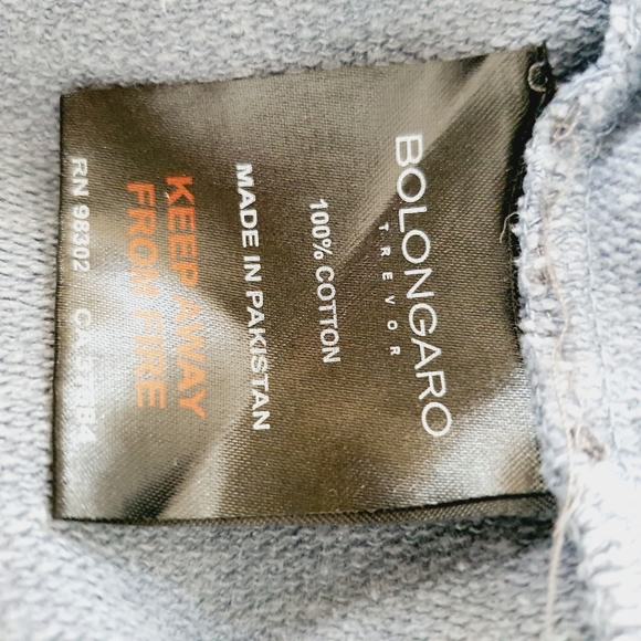 Bolongaro Trevor Sweatshirt Grey Acid Washed Size Large - Picture 10 of 11